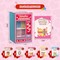 4E's Novelty Valentine Vending Machine Box with 25 Valentine Cards for Kid, Red and Pink Valentines Boxes for Kids Classroom, Valentines Gift Boxes for Kids In Classroom Exchange Party Favors and Fun